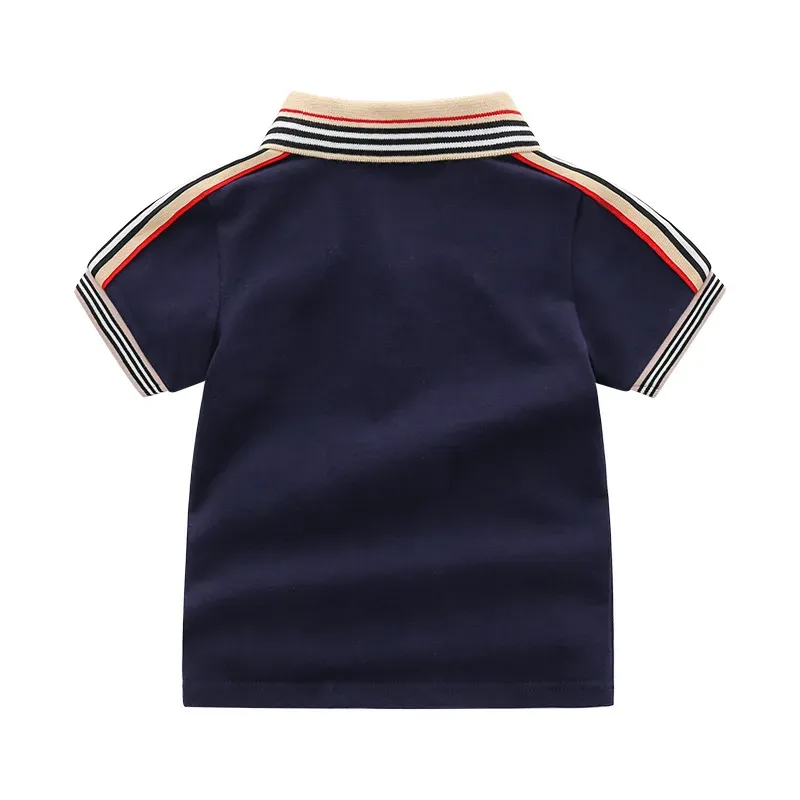 Summer Baby Boys Girls Polo Shirt Kids Short Seve T Shirt Children Clothes Lapel Shirts Sports Boy Tops