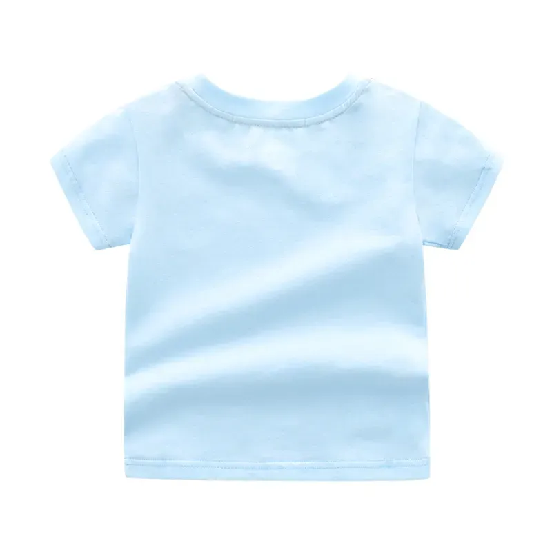 Summer Toddr Kid Baby Boys Girls Clothes Cotton T Shirt Short Seve Tees Children Top Infant Outfit 1-6Y