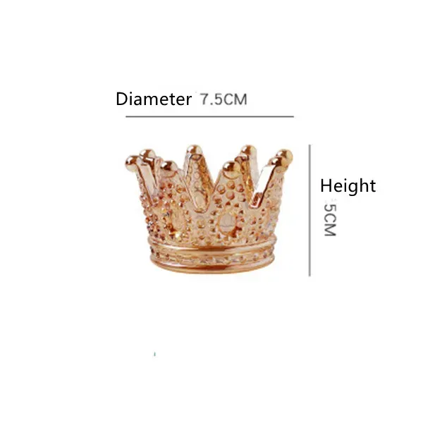 Crown Glass Ash Trays Transparent For Cigarette Tobacco Ash with Holders Accessories Candle Holer Wholesale