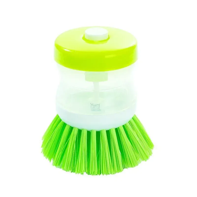 Random Color Kitchen Wash Pot Dish Brush Washing Utensils With Washing Up Liquid Soap Dispenser Household Cleaning Accessories FY2678 P1125