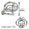 New Design Chastity Cage Stainless Steel Male Chastity Device Curve Cock Cage With Arc Base Activities Lock Ring