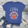 Dames T-shirts Vrouwen Up Shirt Cult Van Het Lam Geit Spel Puur Katoen Kleding Grappige Korte Mouw Ronde Hals tee Zomer T-shirt