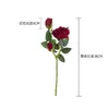 Decorative Flowers Velvet Ruyi Rose Imitation Flower Wedding Supplies Home Decoration Dragon Boat Silk Artificial MW0336