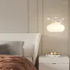 الثريات تاج LED LED قلادة مصباح كامل الطيف PE اليقطين الثريا بجانب السرير