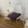 Cojín de asiento de algodón perlado para sala de estar, cojín cuadrado de color sólido, suave, cómodo, transpirable, para descansar