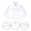 Geschirrssätze Kuchenpfanne Deckel Party Dessert Servierschale Obstlagerungsplattenabdeckung Transparent Western Round PP Plastik