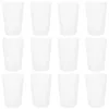 Кружки, 12 шт., простые прозрачные зубные чашки, подарки для мальчиков из колледжа, чашки для зубной щетки, чашки для зубной пасты, домашние вещи, пластик для ванной комнаты