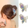 Pince à cheveux en forme de papillon pour femmes, Barrettes à griffes en métal avec strass, épingle à cheveux, accessoires pour cheveux, nouvelle collection