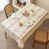 Table Cloth Geometry Linen Cover Rectangular White Tablecloths Waterproof Coffee For Dining Desks Kitchen Decoration