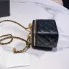 10A Hot 2024 clutch bag Womens Designer Little Gold Ball Mini Box Bags Elegant Brand Genuine Leather Luxury Designers Womens Tiny Vanity Cosmetic Outdoor Sacoche