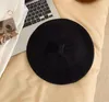 Berets moda malha boina menina chapéus outono inverno estilo acessórios hipster pintor chapéu para mulheres bonnet estilo britânico vintage boné