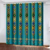 Curtain 2024 Luxury Saba Telet Design Ethiopian Eritrean 2 Pieces Thin Curtains For Living Room Bedroom Kitchen Window Drape Decor