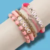 Braccialetti a maglie Set da 5 braccialetti dell'amicizia per donne Ragazze Regali ispirati a Taylor con perline Epoche Amanti della musica Lady Girl Punk