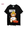 Moschino Sunmmer Womens Mens Designers Camisetas Camisetas Moda Carta Impressão Manga Curta Lady Tees Luxurys Roupas Casuais Tops Camisetas Roupas 234