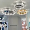 Ljuskronor kunglig lyx modern minimalistisk kristallglas runt tak ljuskrona för vardagsrum sovrum studie led inomhus belysning dekor
