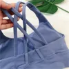 Active Underwear LL Flow Y-Shaped Back Yoga Bra with Chest Pad Soft Sports Bras Solid Color Racerback Bra Sexy Underwear