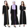 Ethnische Kleidung, lange Abaya, muslimische Kleidung, Damen-Ärmelkleid, Größe, lässig, Maxi-Druck, Jilbab-Kaftan