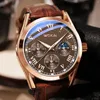 Wristwatches Business Quartz Watch PU Leather Strap Quality Daily Quarts Watches For Men Birthday Holiday Gift