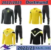 22 23 Kids Mens Borussia Adulto Tracksuit Jaqueta 222 2023 Seleção Alemã Conjuntos de Futebol Half Zip Dortmunds Training Wear Conjunto de Futebol Survement Tracksuit