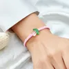 Bedelarmbanden Snoep Gekleurde Tulp Handgemaakte Geweven Armband Voor Vrouwen Meisjes Modeontwerp Eenvoudige Lente Bloemen Vriendschap Groothandel