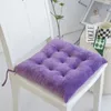 Pillow Nordic Crystal Velvet Cover Solid Color Autumn Winter Comfortable Warm Hip Stool Mat Thickened Office Chair Seat