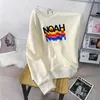 Yeni kazaklar High Street gradyan mektubu baskı sweatshirt büyük boy pamuklu sıradan erkekler kadın kazak dış giyim