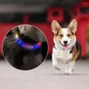 Dog Collars Luminous Collar Silicone Puppy Flashing USB Charging Safety Necklace Size Cuttable For Pet Night Walking