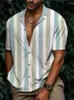 Camisas casuais masculinas luxo para homens noite social verão curto magro topos 2024 lapela botão t moda blusa masculino designer roupas