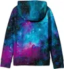 Herenhoodies 2024 Sweatshirt Grote Meisjes Galaxy Fleece Zakken Sweatshirts Jas Trui Jongenskleding Kinderen