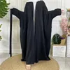 Abbigliamento etnico Musulmano Elegante Abaya Abito nero africano con bottoni Dubai Abito lungo da donna da sera Caftano Abaya per le donne