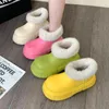 Botas outono moda quente à prova dwaterproof água mulheres inverno casual sola grossa engrossar senhoras sapatos de algodão mulher moderna neve apartamentos