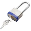 Keychains 2 Pack Padlocks With Keys Shackle Long Lock Heavy Duty Key Padlock Weatherproof Locks For Garden Shed Garage