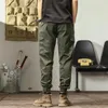 Pantalon pour hommes 2024 automne/hiver vêtements de travail cheville reliure décontracté multi-poches polyvalent long avec taille élastique