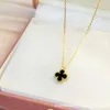 Fashion Designer Jewelry Luxury Vcf Accessories Ten Flower Pendant Necklace Lucky Four Leaf Grass 10 Flower Necklace Collar Chain Fritillaria Necklace Agate B2pr