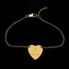 Högkvalitativ 3 färger Kvinnor Designer Bangles Love Heart Pendant Rostfritt stål Guld Pated Luxury Style Par Armband Lady Part282G