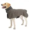 Vêtements pour chiens Taille moyenne Trench-Coat Gentleman British Plaid Veste à col haut Gilet Automne et hiver Chaud réglable