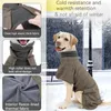 Vêtements pour chiens Taille moyenne Trench-Coat Gentleman British Plaid Veste à col haut Gilet Automne et hiver Chaud réglable