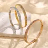 Designer Vite Bracciale rigido Moda Gioielli di lusso Carer Originale Trendy Oro 18 carati Diamante per donna Uomo Bracciali per unghie Bracciale gioielli in argento 03BD