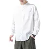 Chemises décontractées pour hommes Vêtements Chemise Homme 1 PC Poitrine Manteau classique Confortable Mélange de coton Flanelle Lin Manches longues Hommes Toutes les saisons