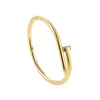 Projektant Bransoleta Bransoletka Moda Luksusowe biżuterii Oryginalna Trendia Trendy 18 -Klot Gold Diamond For Women Men Paznokcie Bracelets Srebrna bransoletka biżuterii 1dfq