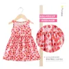 Girl Dresses Girls Summer Suspender Dress Sundress Print Pattern Cute Style Milk Silk Fabric