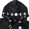 メンズトレンチコートマンマントルベルベットマントコートジャケットウィッカローブ中世のケープショールハロウィーンオペラコスプレウィザードコスチューム刺繍