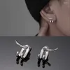 Stud Earrings Punk Hook Women Men Vintage Detachable Stainless Steel Studs Fashion Shopping Daily Ear Party Jewelry Gifts