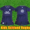 Kids Scotland 2022 Rugby Jesery Home National Scotlands Polo T-Shirt Rugbys Jerseys Mens Size 16-26 2022 New Style Pants World Cup 2023 Child