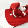 Vestuário para cães Roupas Natal Santa Trajes Festa de Natal Vestindo Roupas para Smal Médio Grande Cães Engraçados Pet Outfit Equitação