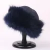 Berets outono e inverno grosso hairband fofo russo faux pele mulheres menina headband boné ao ar livre chapéus de esqui