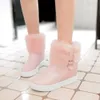 Winter Ankle Boots Female Fur Platform Snow Boot Ladies Plush Sneakers Casual Flat Shoes White Pink Woman Footwear 230922