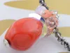 Pendant Necklaces Blood Orange Stone Pouch Amulet Crystal Rhinestone Necklace