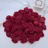 Decoratieve bloemen 50 stuks simulatie rozenkop decoratie voor bruiloft kunstmatige nephoofden schuim