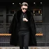 Men's Down Parkas Men S Down Parkas Mink Mink Mink Longueur entièrement automne et hiver grande taille plus épaississement en velours Imitation Ratcoon fourrure Vêtements pour hommes